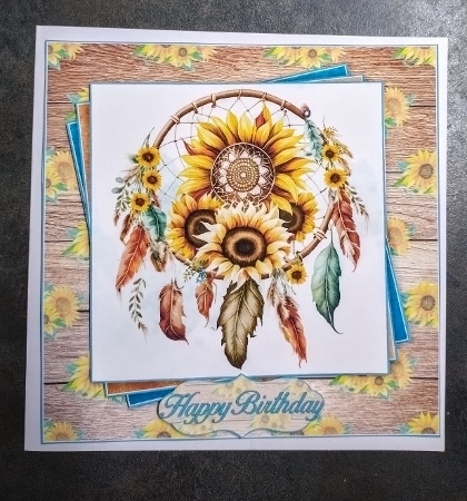 Sunflower Dreamcatcher  Mini Kit by Jackie Odonnell