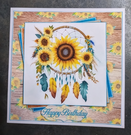 Sunflower Dreamcatcher  Mini Kit by Jackie Odonnell