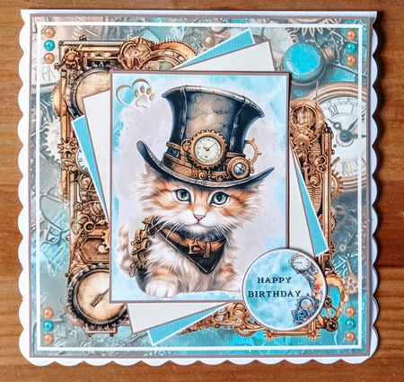 Steampunk Kittens Mini Page Kit  by Jackie Odonnell