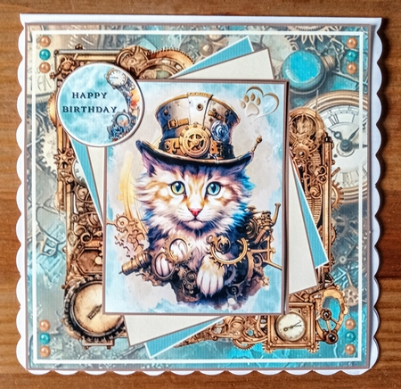 Steampunk Kittens Mini Page Kit  by Jackie Odonnell