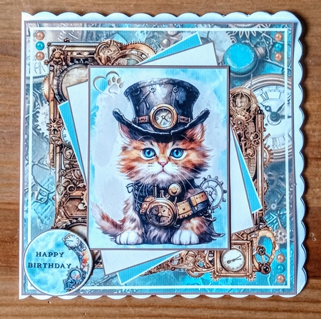 Steampunk Kittens Mini Page Kit  by Jackie Odonnell