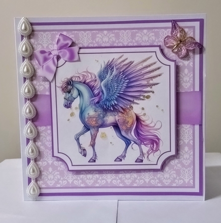 Fairy Horse Card topper kit  by Jackie Odonnell