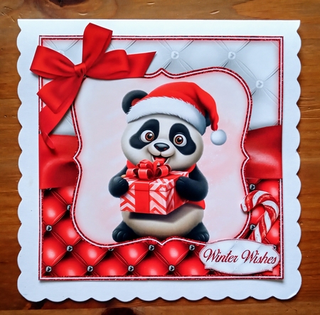 Christmas Panda Full  Kit   by Jackie Odonnell
