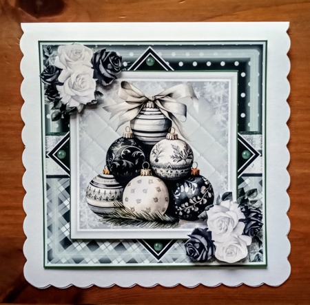 Christmas Baubles Mini Page Kit by Jackie Odonnell