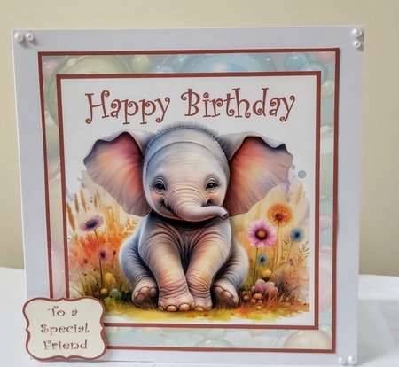 Happy Birthday Elephant by Jackie Odonnell