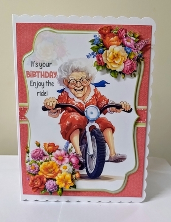 5x7 Golden oldies enjoy the ride ladies 2, choice of four mini kit  by Jackie Odonnell