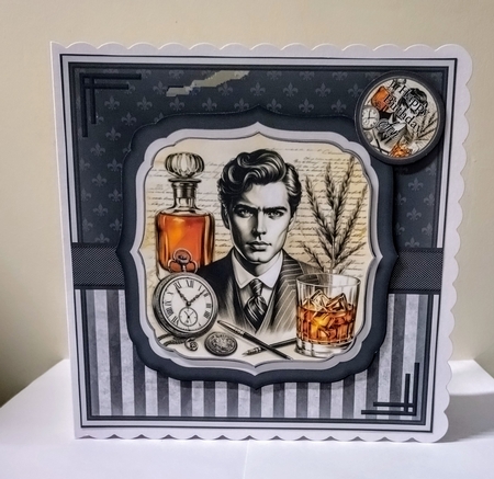 8x8 Vintage Jack Daniels Mini Kit 7 - x6 A4 Sheets  by Jackie Odonnell