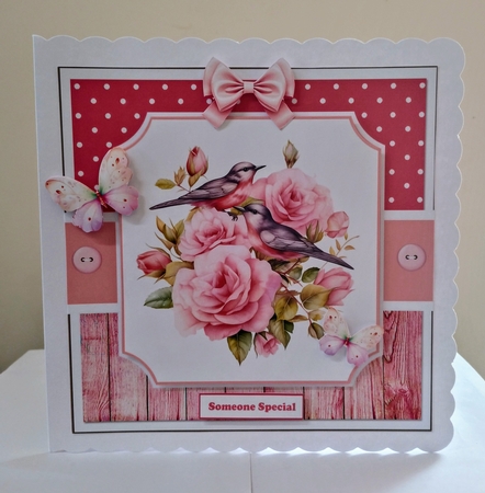 Pretty Pink Roses Toppers Set by Jackie Odonnell