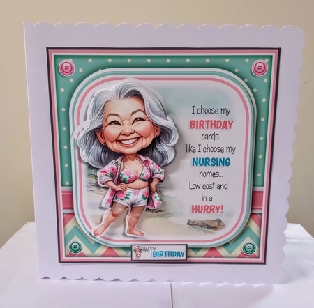 Low Cost Birthday Card (Female) by Jackie Odonnell