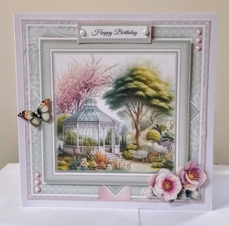 Pretty Garden Greenhouse 02 Mini Page Kit by Jackie Odonnell