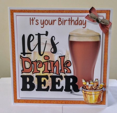 7x7 Birthday spirits for the men choice of four mini kit by Jackie Odonnell