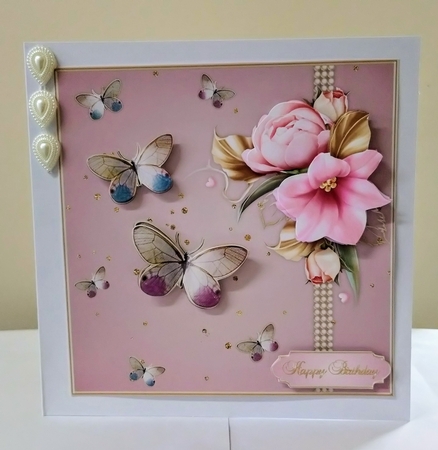 Lush Blooms - Square Card Front with Step-by-Step by Jackie Odonnell