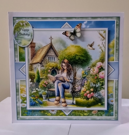 Spring Garden Bench Mini Page Kit by Jackie Odonnell