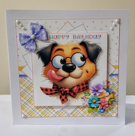 7x7 Birthday wishes with the dog choice of four mini kit by Jackie Odonnell