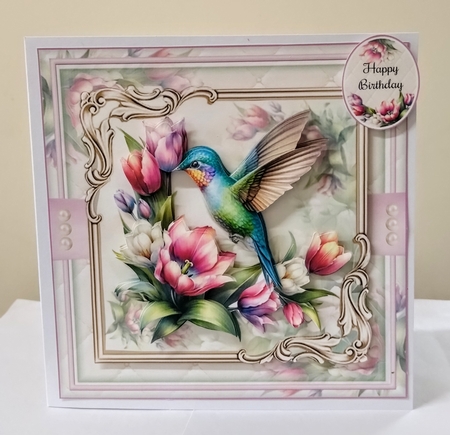 Beautiful Hummingbird 02 Mini Page Kit by Jackie Odonnell