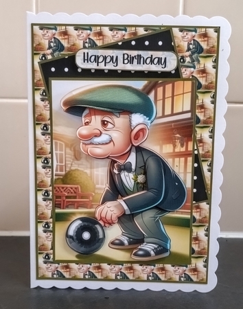 Bowling Billy all dressed up A5 by Jackie Odonnell