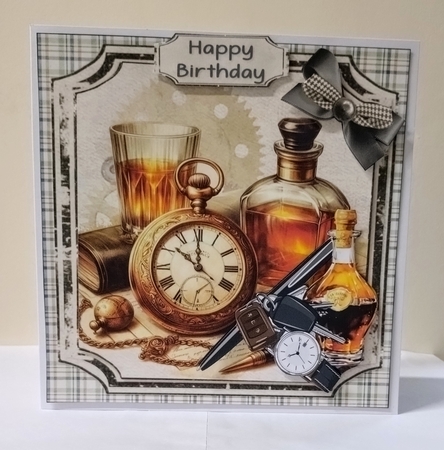 7x7 Its a man thing birthday/fathers day choice of four mini kit by Jackie Odonnell