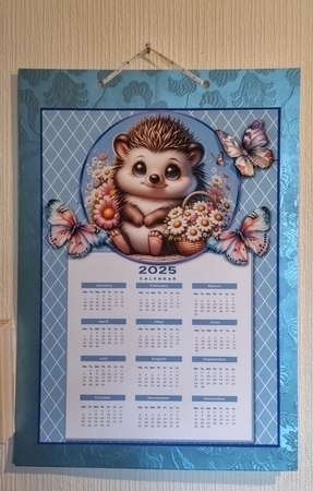 Hedgehog Calendar 2025 by Jackie Odonnell