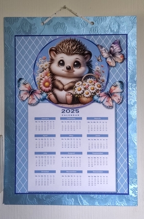 Hedgehog Calendar 2025 by Jackie Odonnell