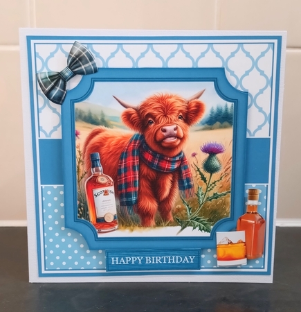 6x6 & 5x7 - WHISKY COW by Jackie Odonnell