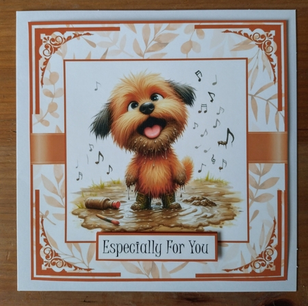 Birthday Singing Mucky Pup by Jackie Odonnell