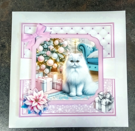WHITE CHRISTMAS CATS by Jackie Odonnell