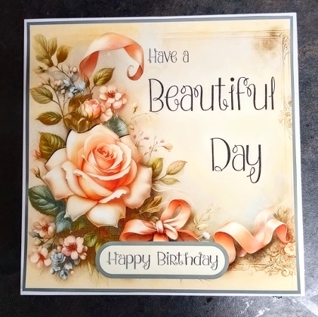 Peach Rose Beautiful Day by Jackie Odonnell