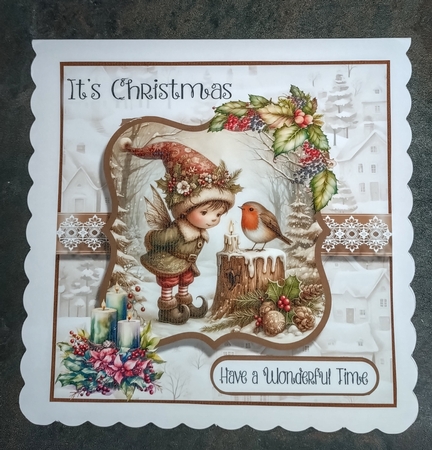 Rustic Christmas Elf by Jackie Odonnell