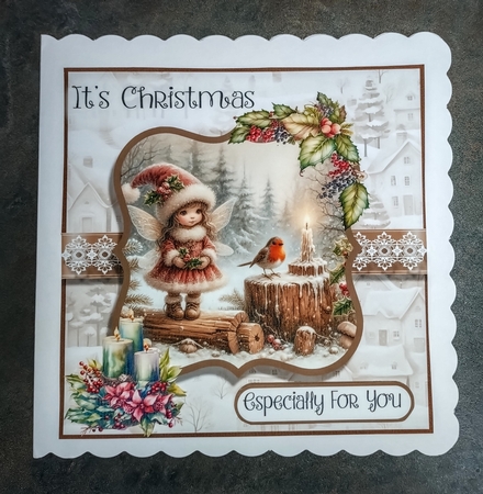 Rustic Christmas Fairy by Jackie Odonnell
