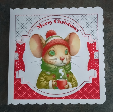7x7 Christmas mouse choice of four mini kit by Jackie Odonnell