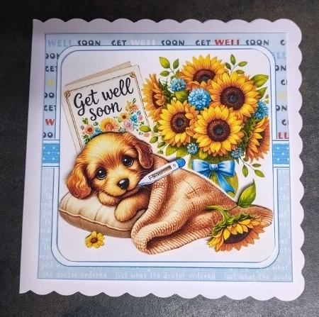 6x6 get well soon choice of six mini kit by Jackie Odonnell