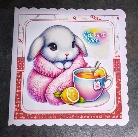6x6 get well soon 2 choice of six mini kit by Jackie Odonnell