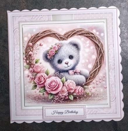 Rose Heart Bear 2 by Jackie Odonnell