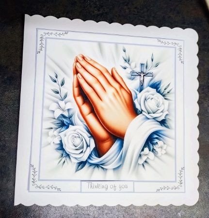 praying hands 1 sympathy by Jackie Odonnell