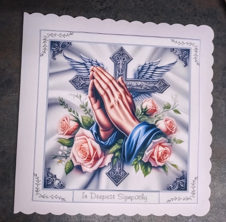 praying hands 2 sympathy by Jackie Odonnell