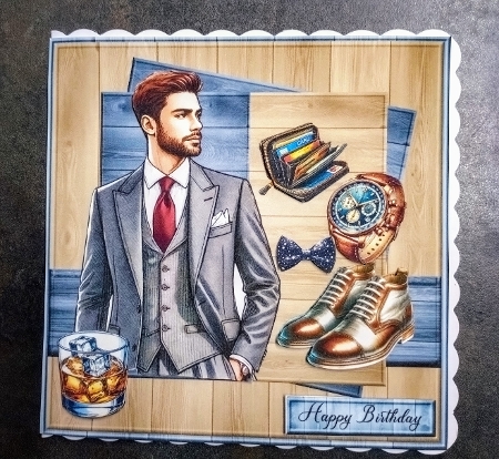 Male Card Gentleman Mini Kit by Jackie Odonnell