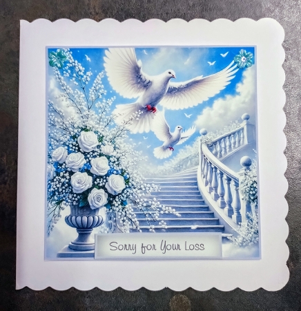 sympathy doves and flowers toppers 4 by Jackie Odonnell
