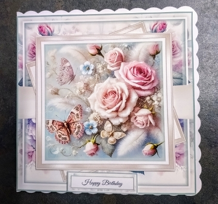 Rambling Rose Butterflies by Jackie Odonnell