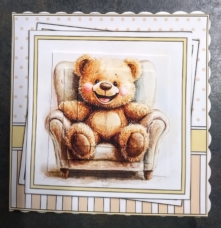 Adorable Teddy Bear Birthday Mini Card Kit by Jackie Odonnell