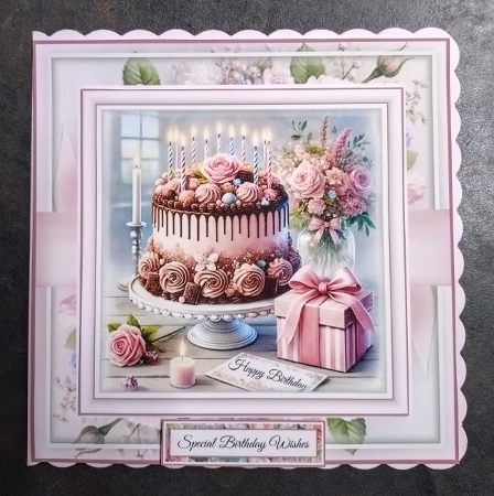 Floral Birthday Cake 2 by Jackie Odonnell