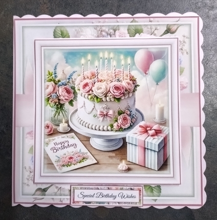 Floral Birthday Cake 2 by Jackie Odonnell