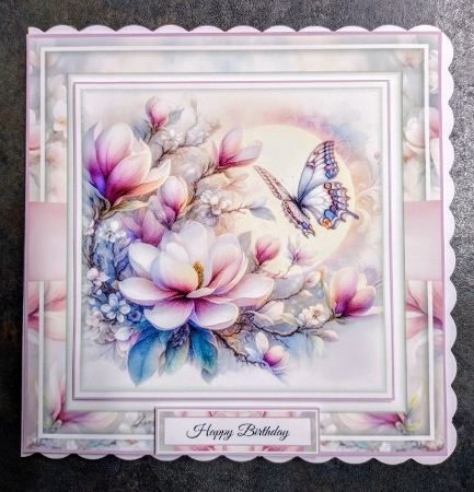 Magnolia And Butterflies by Jackie Odonnell