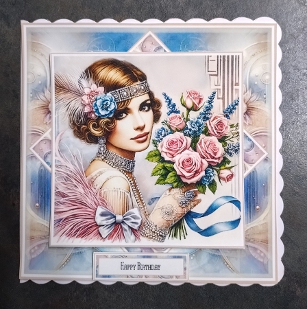 Art Deco Flowers For You by Jackie Odonnell