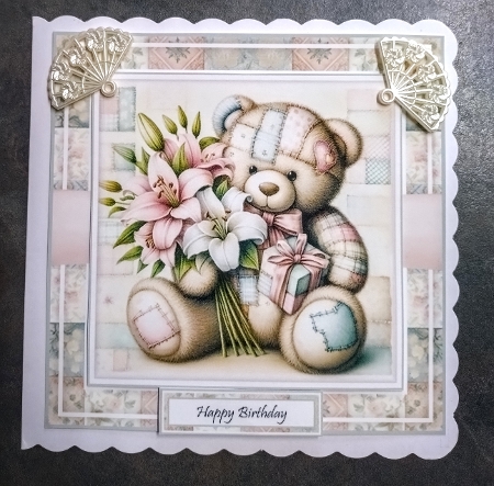 Patchwork Ted Mini Page Kit by Jackie Odonnell