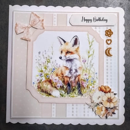 Fox in Wildflowers by Jackie Odonnell