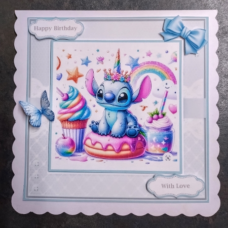 Blue Set Card And Toppers Mix by Jackie Odonnell