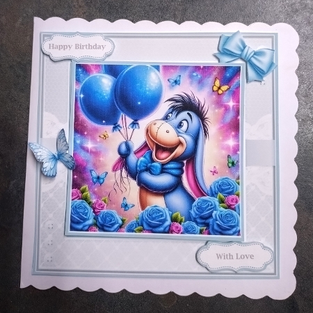 Blue Set Card And Toppers Mix by Jackie Odonnell