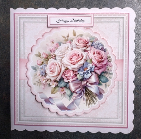 Beautiful Rose Bouquet Mini Page Kit by Jackie Odonnell