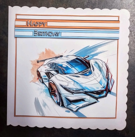 Octane 7x7 decoupage mini kit by Jackie Odonnell