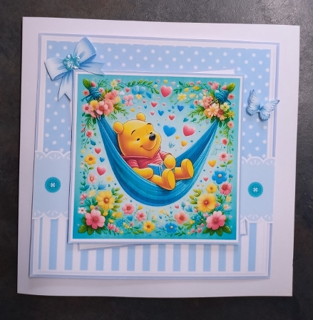 Pooh Bear And Friends Card & Toppers Set by Jackie Odonnell